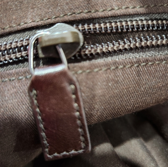 🤎🔹️ GUCCI 🔹️vintage canvas and laether signature GG large tote + COA - Picture 4 of 7